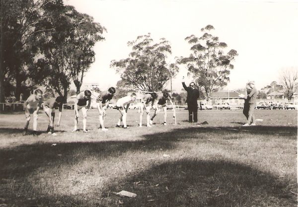 1968 Athletics team with Br Dominic as Coach