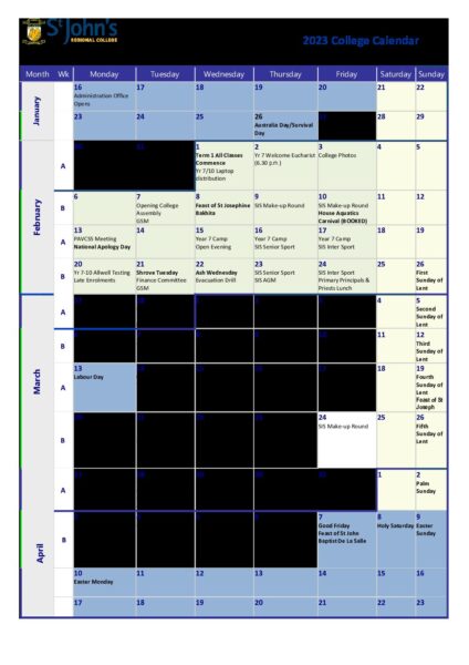 2023 School Calendar